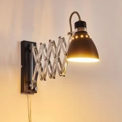 Hofstein Stranderott Wandleuchte Chrom, Schwarz, 1-flammig 42 Hofstein Stranderott Wandleuchte Chrom, Schwarz, 1-flammig -Wandleuchten Verkaufsgeschäft stranderott wandleuchte h3288801 do1 17