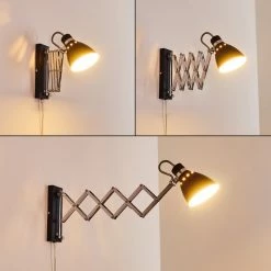 Hofstein Stranderott Wandleuchte Chrom, Schwarz, 1-flammig 28 Hofstein Stranderott Wandleuchte Chrom, Schwarz, 1-flammig -Wandleuchten Verkaufsgeschäft stranderott wandleuchte h3288801 do1 3