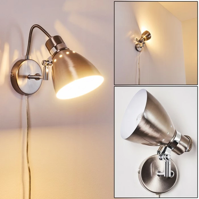 Hofstein Stranderott Wandleuchte Chrom, 1-flammig 1 Hofstein Stranderott Wandleuchte Chrom, 1-flammig