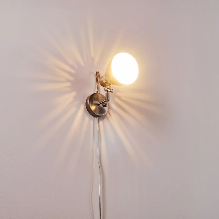 Hofstein Stranderott Wandleuchte Chrom, 1-flammig 12 Hofstein Stranderott Wandleuchte Chrom, 1-flammig – Bild 12