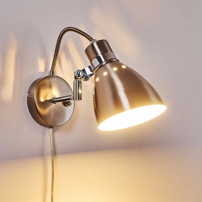 Hofstein Stranderott Wandleuchte Chrom, 1-flammig 3 Hofstein Stranderott Wandleuchte Chrom, 1-flammig – Bild 3