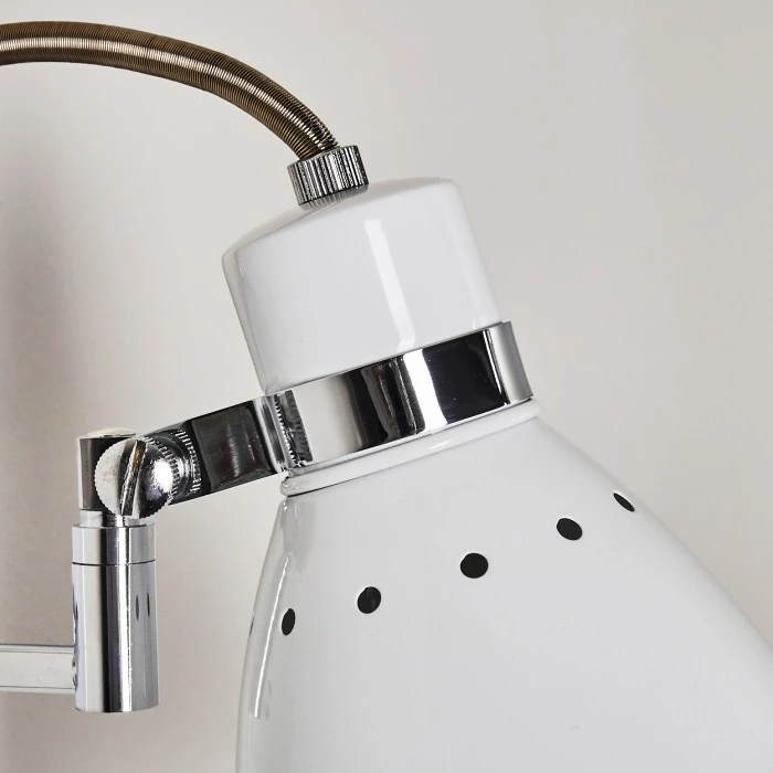 Hofstein Stranderott Wandleuchte Chrom, Weiß, 1-flammig 11 Hofstein Stranderott Wandleuchte Chrom, Weiß, 1-flammig – Bild 11