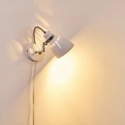 Hofstein Stranderott Wandleuchte Chrom, Weiß, 1-flammig 37 Hofstein Stranderott Wandleuchte Chrom, Weiß, 1-flammig -Wandleuchten Verkaufsgeschäft stranderott wandleuchte h3288849 do1 15