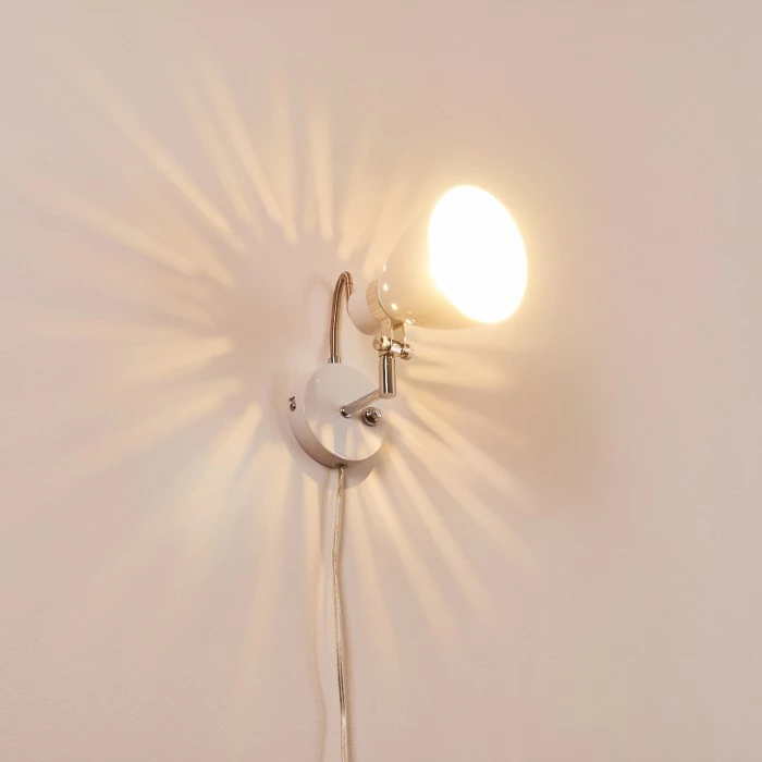 Hofstein Stranderott Wandleuchte Chrom, Weiß, 1-flammig 19 Hofstein Stranderott Wandleuchte Chrom, Weiß, 1-flammig – Bild 19