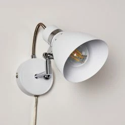 Hofstein Stranderott Wandleuchte Chrom, Weiß, 1-flammig 26 Hofstein Stranderott Wandleuchte Chrom, Weiß, 1-flammig -Wandleuchten Verkaufsgeschäft stranderott wandleuchte h3288849 do1 4