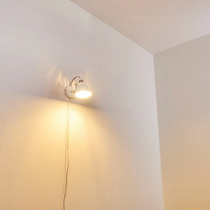 Hofstein Stranderott Wandleuchte Chrom, Weiß, 1-flammig 10 Hofstein Stranderott Wandleuchte Chrom, Weiß, 1-flammig – Bild 10