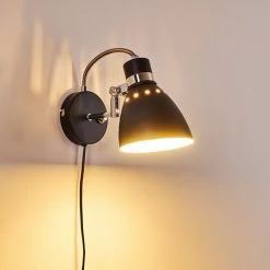 Hofstein Stranderott Wandleuchte Schwarz, 1-flammig 27 Hofstein Stranderott Wandleuchte Schwarz, 1-flammig -Wandleuchten Verkaufsgeschäft stranderott wandleuchte h3288863 do1 2