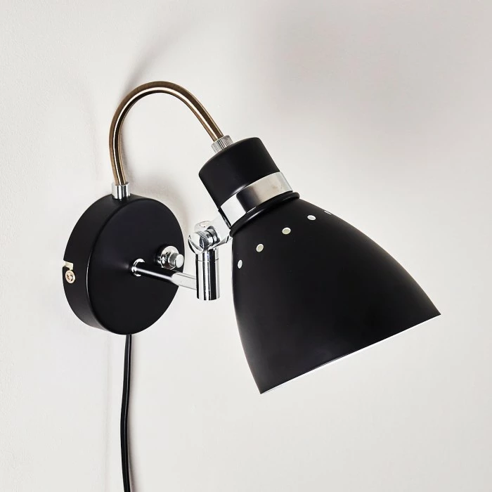 Hofstein Stranderott Wandleuchte Schwarz, 1-flammig 22 Hofstein Stranderott Wandleuchte Schwarz, 1-flammig – Bild 22