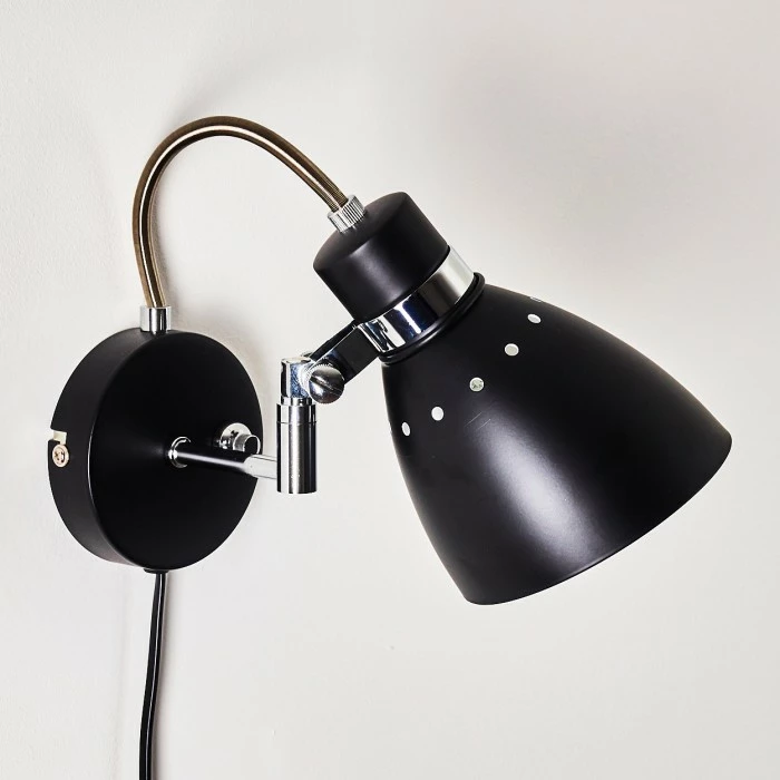 Hofstein Stranderott Wandleuchte Schwarz, 1-flammig 23 Hofstein Stranderott Wandleuchte Schwarz, 1-flammig – Bild 23