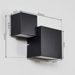 Hofstein Sumina Wandleuchte LED Schwarz, 1-flammig -Wandleuchten Verkaufsgeschäft sumina wandleuchte h3416037 2