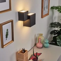 Hofstein Sumina Wandleuchte LED Schwarz, 1-flammig -Wandleuchten Verkaufsgeschäft sumina wandleuchte h3416037 5