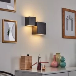 Hofstein Sumina Wandleuchte LED Schwarz, 1-flammig -Wandleuchten Verkaufsgeschäft sumina wandleuchte h3416037 7