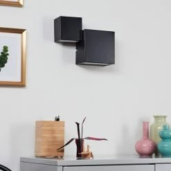 Hofstein Sumina Wandleuchte LED Schwarz, 1-flammig -Wandleuchten Verkaufsgeschäft sumina wandleuchte h3416037 8