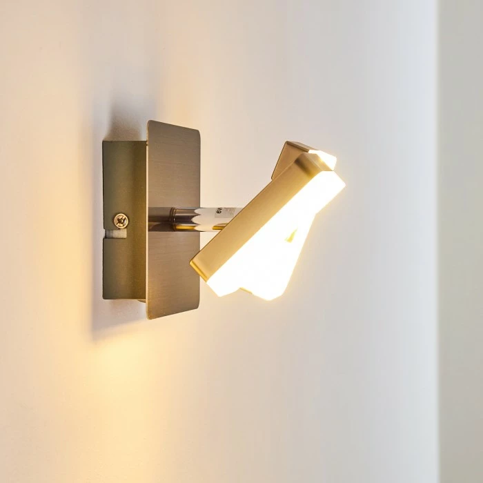 Hofstein Sumoas Wandleuchte LED Nickel-Matt, 1-flammig 12 Hofstein Sumoas Wandleuchte LED Nickel-Matt, 1-flammig – Bild 12