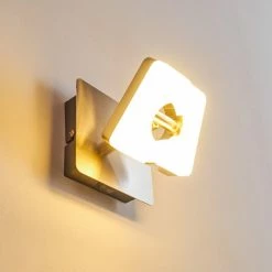 Hofstein Sumoas Wandleuchte LED Nickel-Matt, 1-flammig 35 Hofstein Sumoas Wandleuchte LED Nickel-Matt, 1-flammig -Wandleuchten Verkaufsgeschäft sumoas wandleuchte h3010006 do5 12