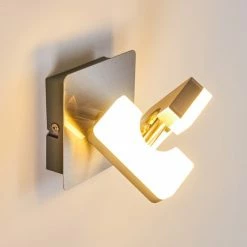 Hofstein Sumoas Wandleuchte LED Nickel-Matt, 1-flammig 37 Hofstein Sumoas Wandleuchte LED Nickel-Matt, 1-flammig -Wandleuchten Verkaufsgeschäft sumoas wandleuchte h3010006 do5 14