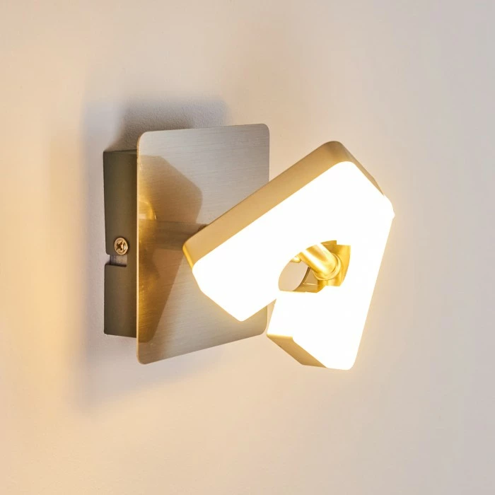 Hofstein Sumoas Wandleuchte LED Nickel-Matt, 1-flammig 17 Hofstein Sumoas Wandleuchte LED Nickel-Matt, 1-flammig – Bild 17