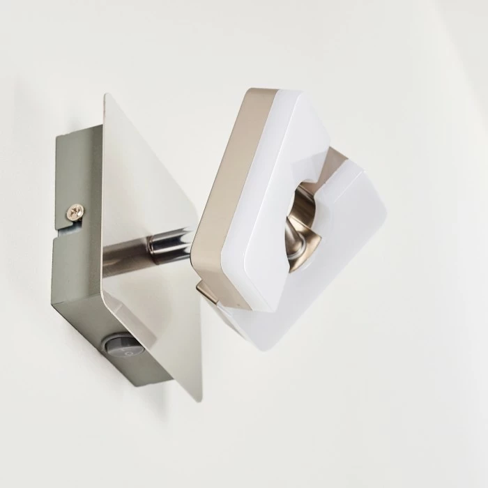 Hofstein Sumoas Wandleuchte LED Nickel-Matt, 1-flammig 19 Hofstein Sumoas Wandleuchte LED Nickel-Matt, 1-flammig – Bild 19