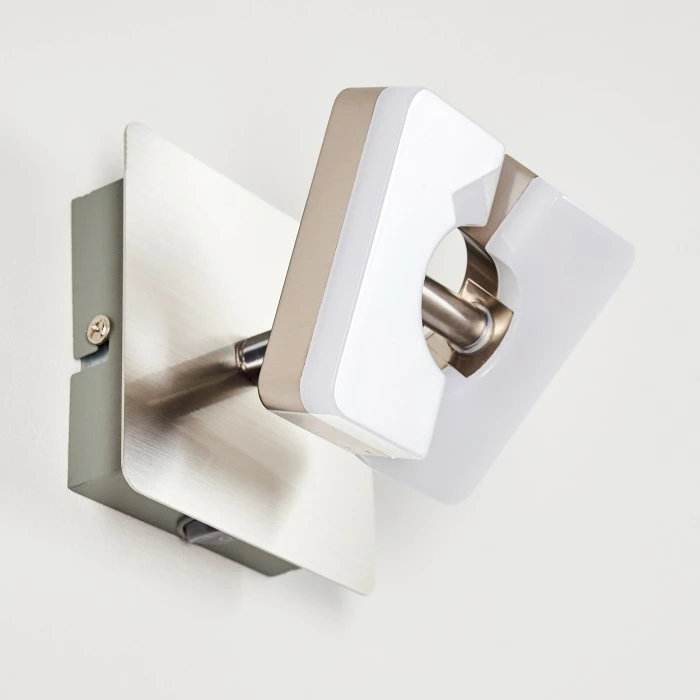 Hofstein Sumoas Wandleuchte LED Nickel-Matt, 1-flammig 20 Hofstein Sumoas Wandleuchte LED Nickel-Matt, 1-flammig – Bild 20