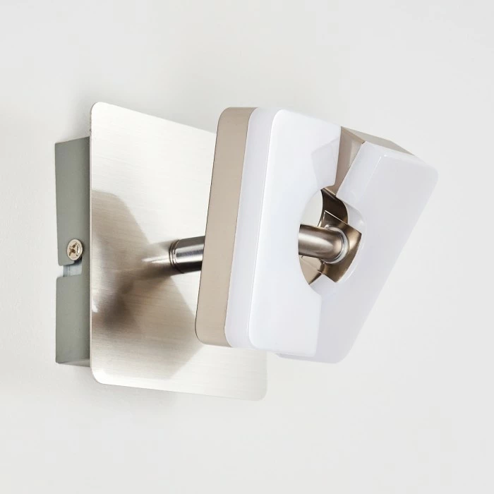 Hofstein Sumoas Wandleuchte LED Nickel-Matt, 1-flammig 22 Hofstein Sumoas Wandleuchte LED Nickel-Matt, 1-flammig – Bild 22