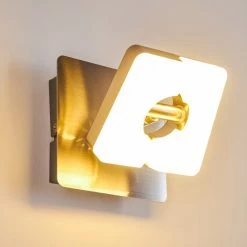 Hofstein Sumoas Wandleuchte LED Nickel-Matt, 1-flammig 27 Hofstein Sumoas Wandleuchte LED Nickel-Matt, 1-flammig -Wandleuchten Verkaufsgeschäft sumoas wandleuchte h3010006 do5 4