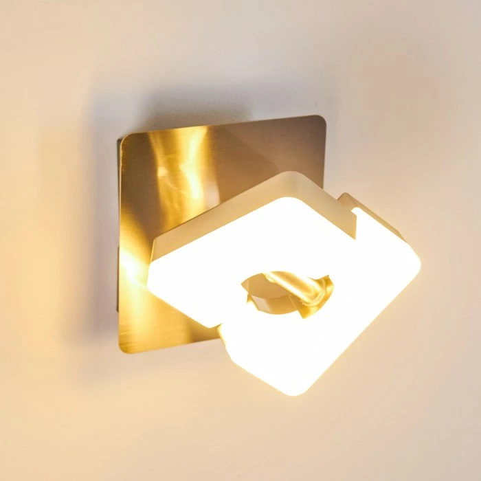 Hofstein Sumoas Wandleuchte LED Nickel-Matt, 1-flammig 6 Hofstein Sumoas Wandleuchte LED Nickel-Matt, 1-flammig – Bild 6