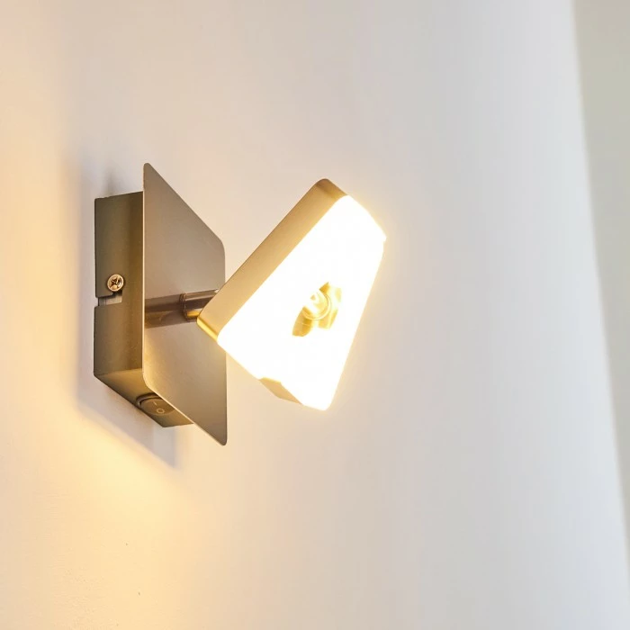 Hofstein Sumoas Wandleuchte LED Nickel-Matt, 1-flammig 9 Hofstein Sumoas Wandleuchte LED Nickel-Matt, 1-flammig – Bild 9