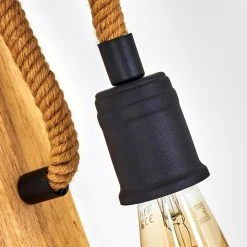 Hofstein Sunnyvale Wandleuchte Schwarz, Braun, Holz hell, 1-flammig -Wandleuchten Verkaufsgeschäft sunnyvale wandleuchte h3369586 12