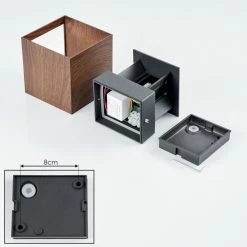 Hofstein Tamarin Wandleuchte LED Anthrazit, Braun, Holzoptik, 1-flammig 16 Hofstein Tamarin Wandleuchte LED Anthrazit, Braun, Holzoptik, 1-flammig -Wandleuchten Verkaufsgeschäft tamarin wandleuchte h3581520 4