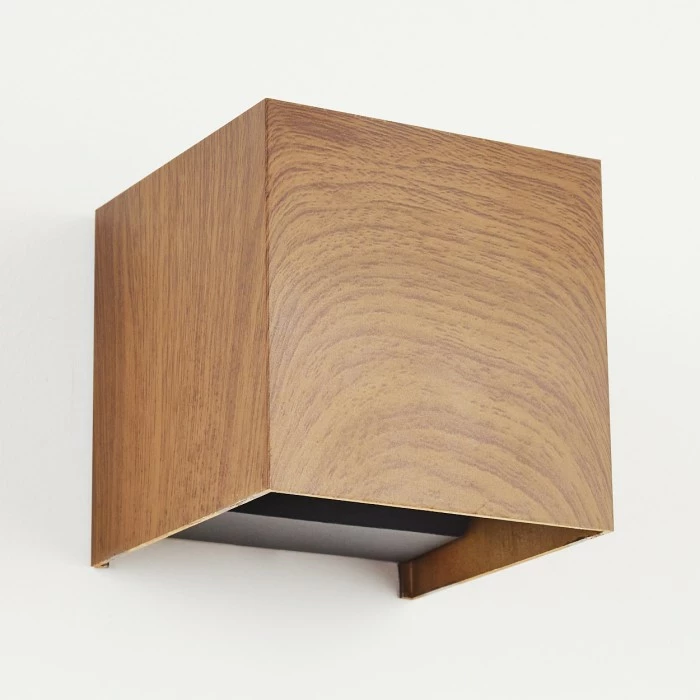 Hofstein Tamarin Wandleuchte LED Anthrazit, Braun, Holzoptik, 1-flammig 8 Hofstein Tamarin Wandleuchte LED Anthrazit, Braun, Holzoptik, 1-flammig – Bild 8