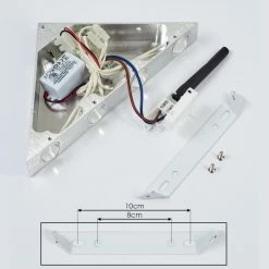 Hofstein Tapurai Wandleuchte LED Silber, 1-flammig -Wandleuchten Verkaufsgeschäft tapurai wandleuchte h3415665 4