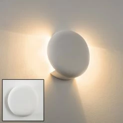 Hofstein Teverina Wandleuchte Weiß, 1-flammig