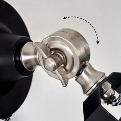 Hofstein Tilton Wandleuchte Nickel-Matt, Schwarz, 1-flammig -Wandleuchten Verkaufsgeschäft tilton wandleuchte h3315446 2