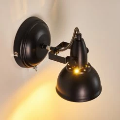 Hofstein Tina Wandleuchte Schwarz, 1-flammig -Wandleuchten Verkaufsgeschäft tina wandleuchte h3013069 do4 12