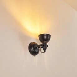 Hofstein Tina Wandleuchte Schwarz, 1-flammig -Wandleuchten Verkaufsgeschäft tina wandleuchte h3013069 do4 15