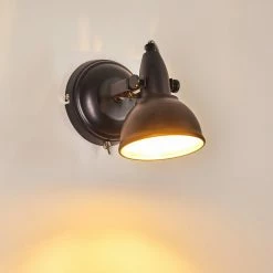 Hofstein Tina Wandleuchte Schwarz, 1-flammig -Wandleuchten Verkaufsgeschäft tina wandleuchte h3013069 do4 16