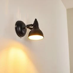 Hofstein Tina Wandleuchte Schwarz, 1-flammig -Wandleuchten Verkaufsgeschäft tina wandleuchte h3013069 do4 2