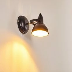 Hofstein Tina Wandleuchte Schwarz, 1-flammig -Wandleuchten Verkaufsgeschäft tina wandleuchte h3013069 do4 25