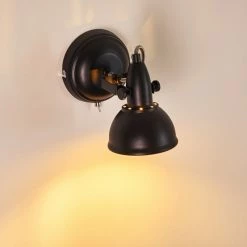 Hofstein Tina Wandleuchte Schwarz, 1-flammig -Wandleuchten Verkaufsgeschäft tina wandleuchte h3013069 do4 3