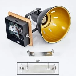 Hofstein Tina Wandleuchte Chrom, Schwarz, Naturfarben, 1-flammig -Wandleuchten Verkaufsgeschäft tina wandleuchte h3581094 4