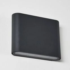 Hofstein Tinglev Wandleuchte LED Anthrazit, 2-flammig -Wandleuchten Verkaufsgeschäft tinglev wandleuchte h3304198 do1 12