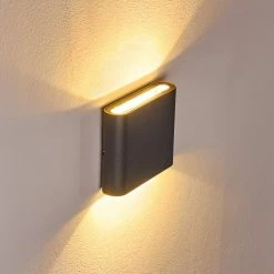 Hofstein Tinglev Wandleuchte LED Anthrazit, 2-flammig -Wandleuchten Verkaufsgeschäft tinglev wandleuchte h3304198 do1 3