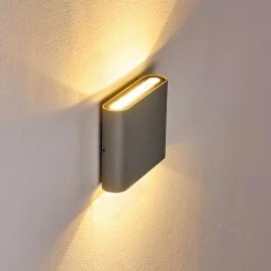 Hofstein Tinglev Wandleuchte LED Grau, 2-flammig -Wandleuchten Verkaufsgeschäft tinglev wandleuchte h3304211 do1 3