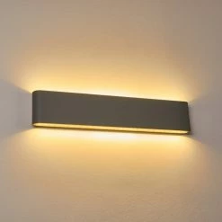 Hofstein Tinglev Wandleuchte LED Grau, 2-flammig -Wandleuchten Verkaufsgeschäft tinglev wandleuchte h3307977 2