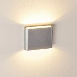 Hofstein Tinglev Wandleuchte LED Silber, 2-flammig -Wandleuchten Verkaufsgeschäft tinglev wandleuchte h3370889 16