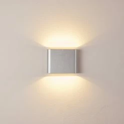 Hofstein Tinglev Wandleuchte LED Silber, 2-flammig -Wandleuchten Verkaufsgeschäft tinglev wandleuchte h3370889 7