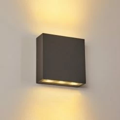 Hofstein Tinglev Wandleuchte LED Anthrazit, 1-flammig -Wandleuchten Verkaufsgeschäft tinglev wandleuchte h3372630 16