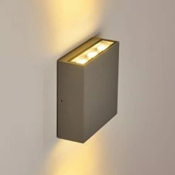 Hofstein Tinglev Wandleuchte LED Grau, 1-flammig -Wandleuchten Verkaufsgeschäft tinglev wandleuchte h3372654 11