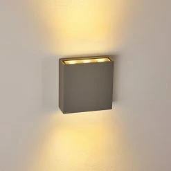 Hofstein Tinglev Wandleuchte LED Grau, 1-flammig -Wandleuchten Verkaufsgeschäft tinglev wandleuchte h3372654 3