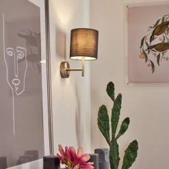 Hofstein Tise Wandleuchte Nickel-Matt, 1-flammig -Wandleuchten Verkaufsgeschäft tise wandleuchte h3575840 10